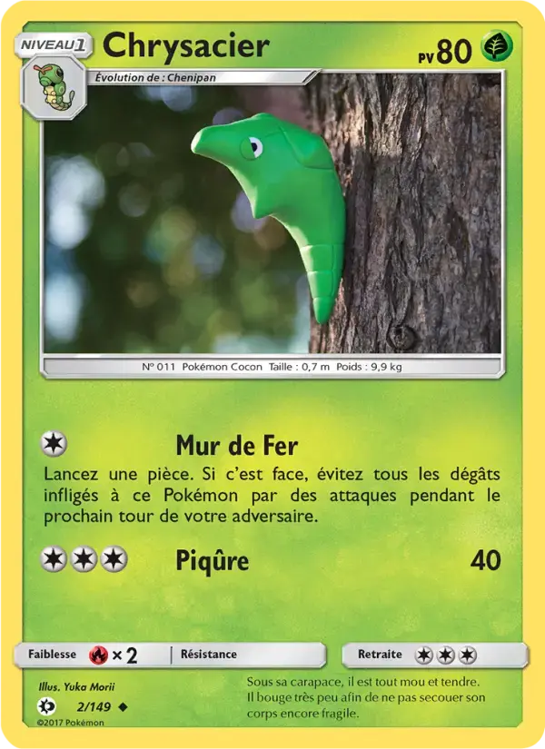 Carte Pokémon Chrysacier #2 — Soleil et Lune