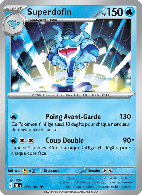 Carte Pokémon Superdofin #049 — Forces Temporelles