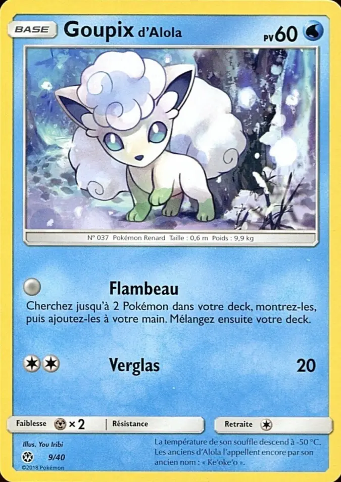 Carte Pokémon Goupix d'Alola #9 — 2018 Promo McDonald's