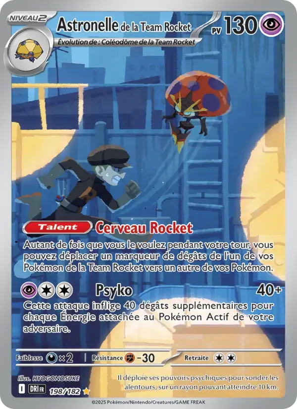 Carte Pokémon Astronelle de la Team Rocket #198 — Rivalités Destinées