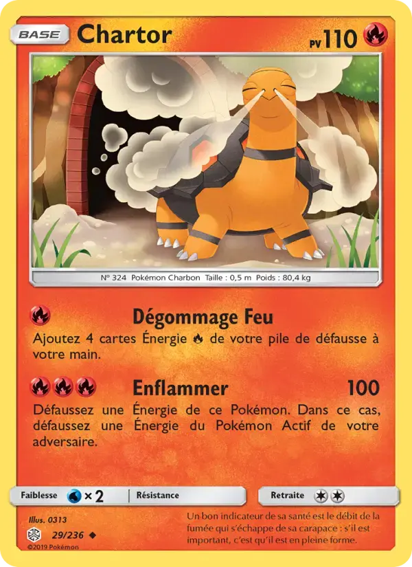 Carte Pokémon Chartor #29 — Éclipse Cosmique