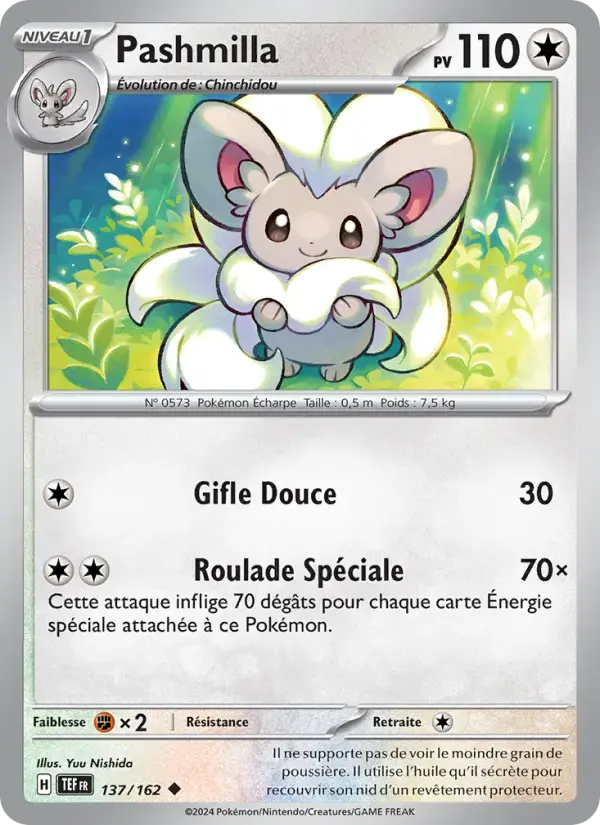 Carte Pokémon Pashmilla #137 — Forces Temporelles
