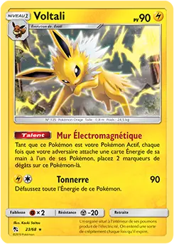 Carte Pokémon Voltali #23 — Destinées Occultes