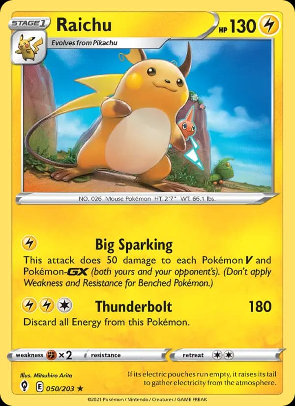 Raichu #50 — Evolving Skies