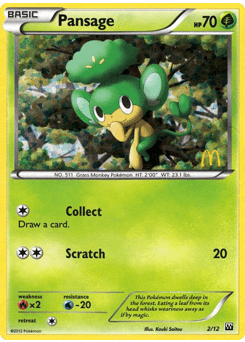 Carte Pokémon Feuillajou #2 — 2012 Promo McDonald's