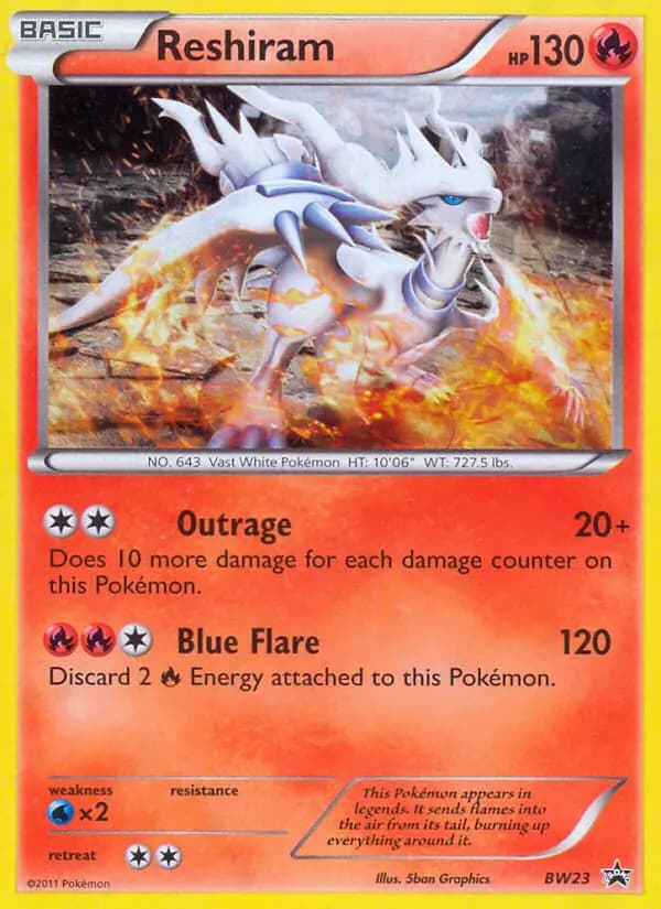 Reshiram #BW23 — Black & White Promos
