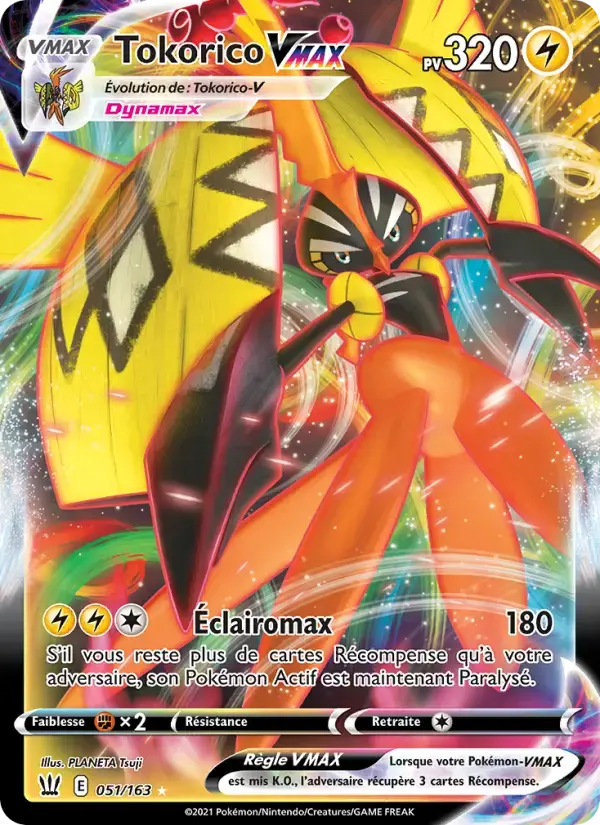Carte Pokémon Tokorico VMAX #51 — Styles de Combat