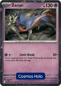 Zacian #045 Cosmos Holo — Phantasmal Flames