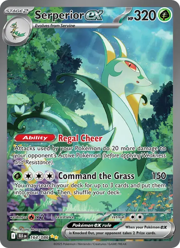Serperior ex #164 — Black Bolt