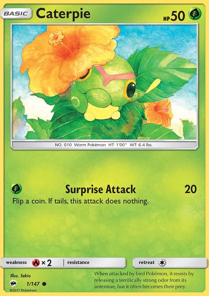 Caterpie #1 — Burning Shadows