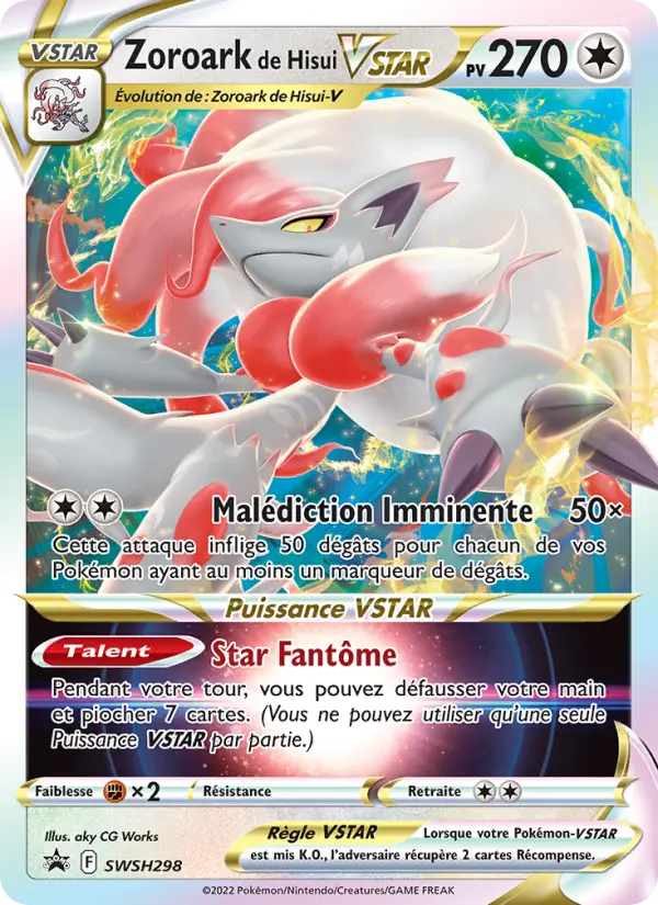 Carte Pokémon Zoroark de Hisui VSTAR #SWSH298 — Promos Épée et Bouclier
