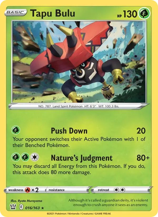 Tapu Bulu #16 — Battle Styles