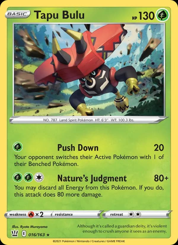 Tapu Bulu #16 — Battle Styles