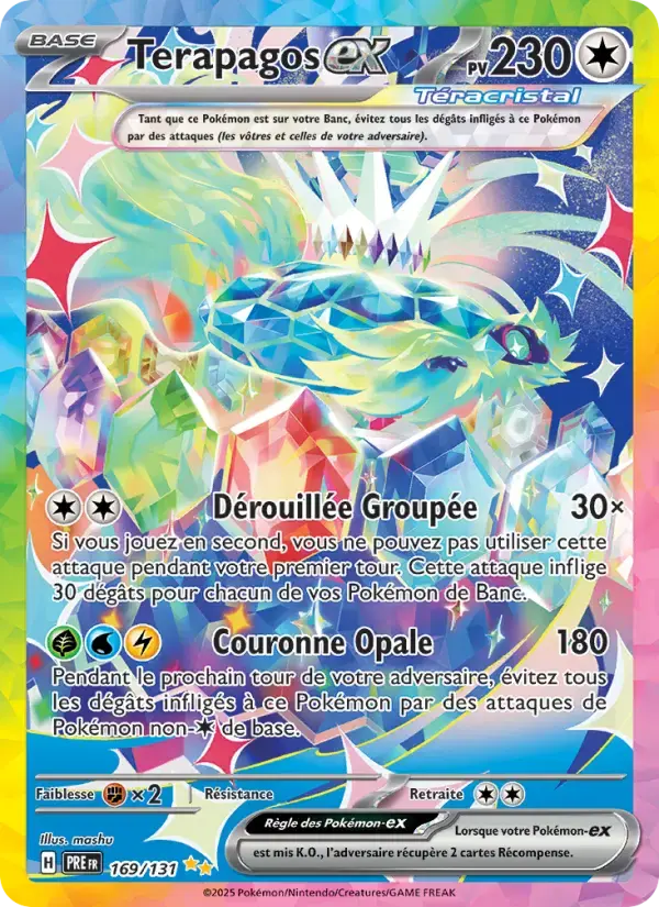 Carte Pokémon Terapagos-ex #169 — Évolutions Prismatiques