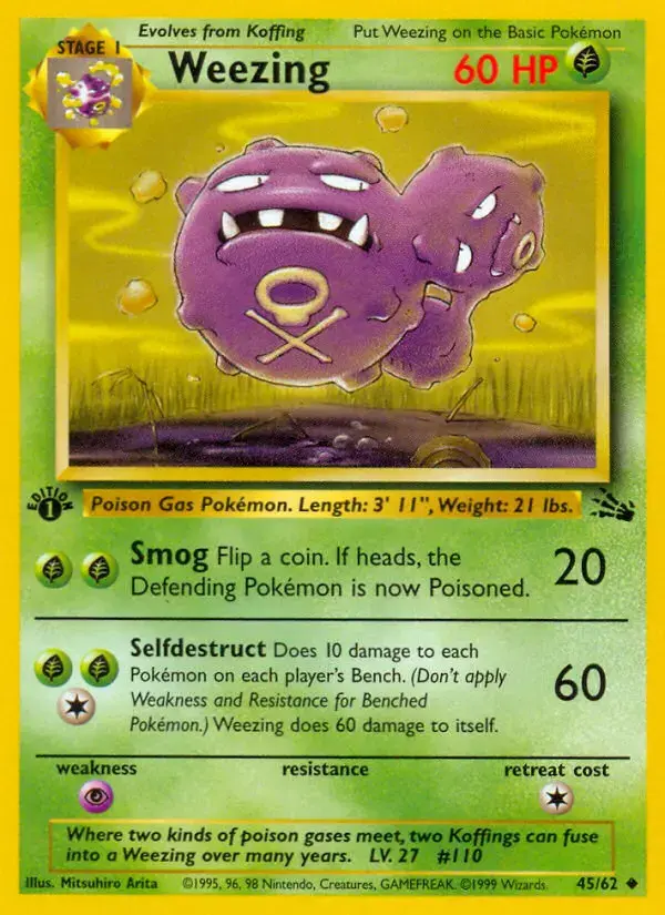 Weezing #45 — Fossil