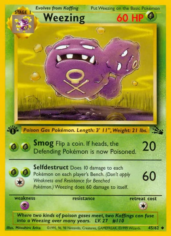 Weezing #45 — Fossil