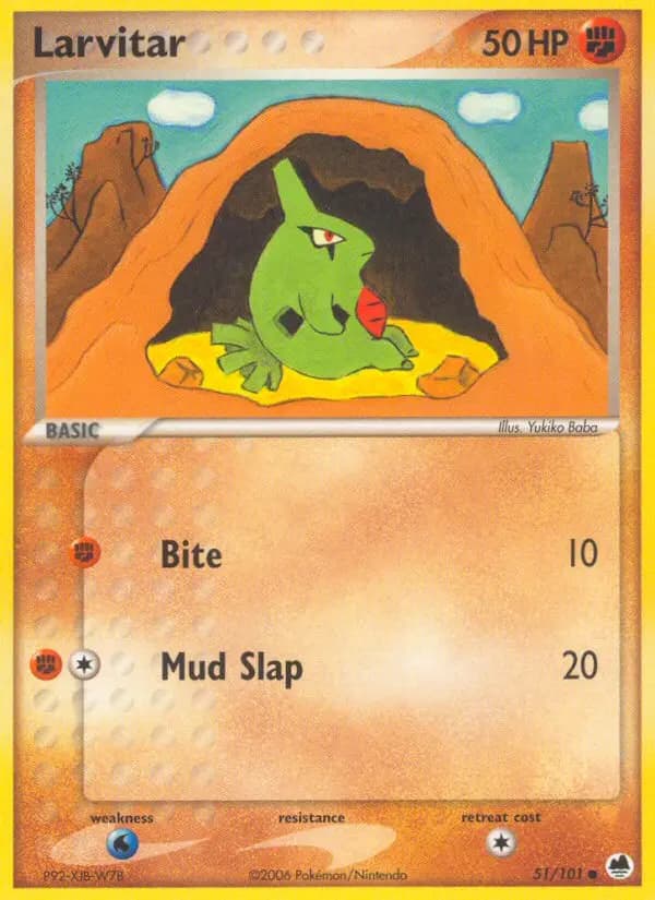 Larvitar #051 — Dragon Frontiers