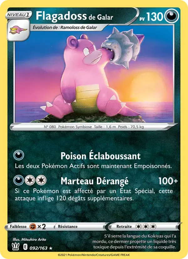 Carte Pokémon Flagadoss de Galar #92 — Styles de Combat