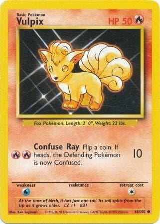 Carte Pokémon Goupix #68 — Set de Base