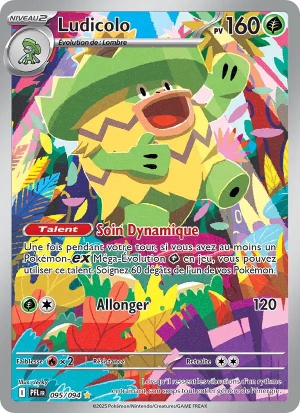 Carte Pokémon Ludicolo #095 — Flammes Fantasmagoriques