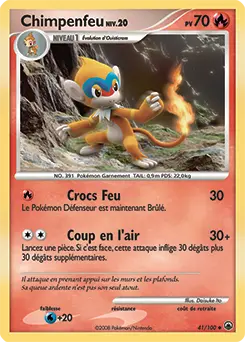 Carte Pokémon Chimpenfeu #41 — Aube Majestueuse