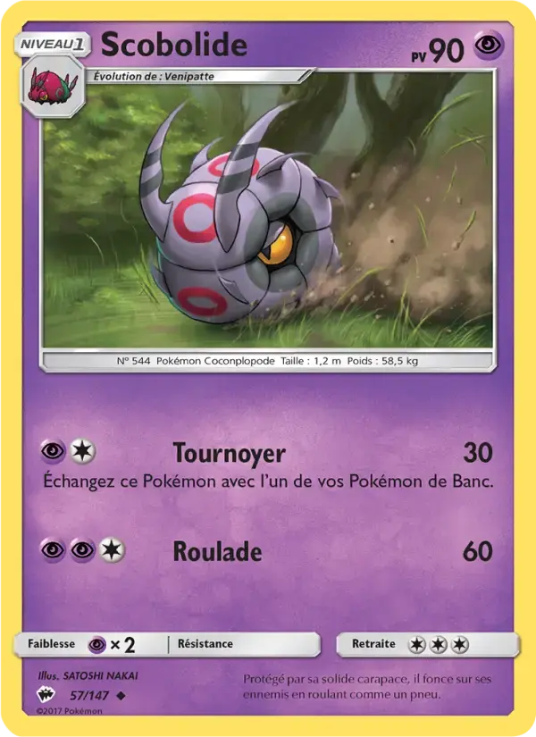 Carte Pokémon Scobolide #57 — Ombres Ardentes