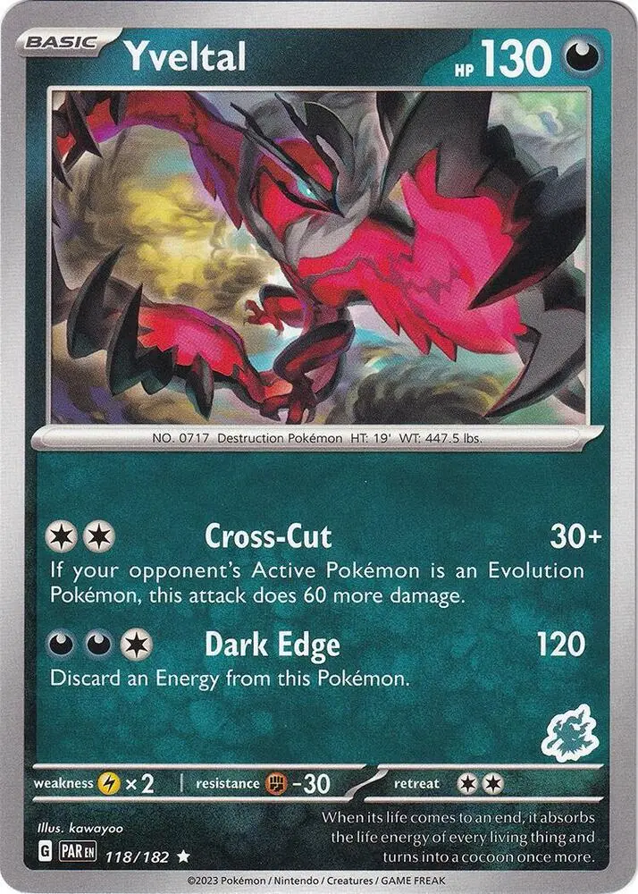 Carte Pokémon Yveltal #Darkrai 118 — Académie de Combat 2024