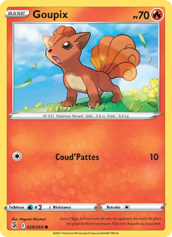 Carte Pokémon Goupix #29 — Poing de Fusion