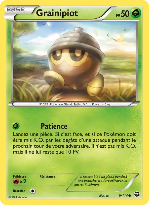 Carte Pokémon Grainipiot #9 — Offensive Vapeur