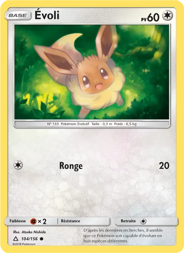 Carte Pokémon Évoli #104 — Ultra-Prisme