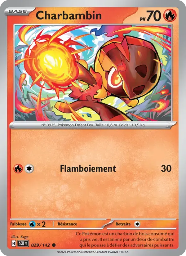 Carte Pokémon Charbambin #029 — Couronne Stellaire