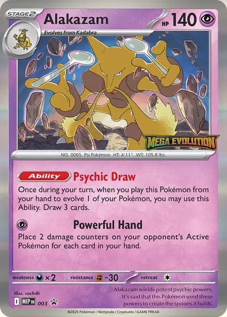 Alakazam #003 — Mega Evolution Promos