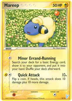 Carte Pokémon Mareep #5 — Kit du Dresseur EX 2 (Négapi)