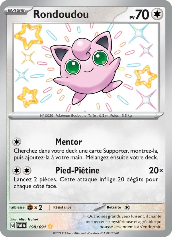 Carte Pokémon Rondoudou #198 — Destinées de Paldea