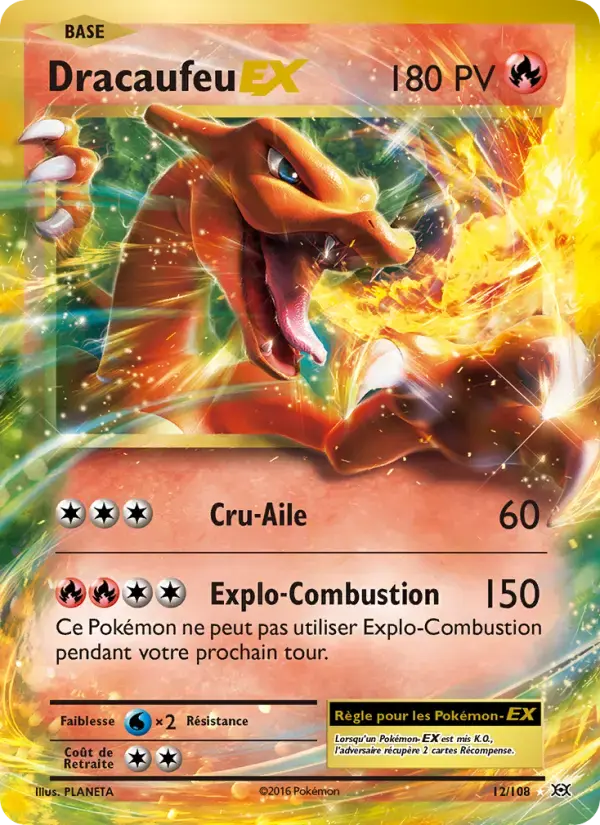 Carte Pokémon Dracaufeu EX #12 — Évolutions XY