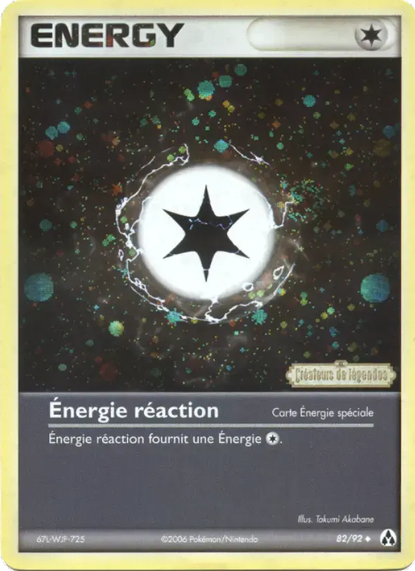 Carte Pokémon Énergie réaction #82 — Créateurs de Légendes