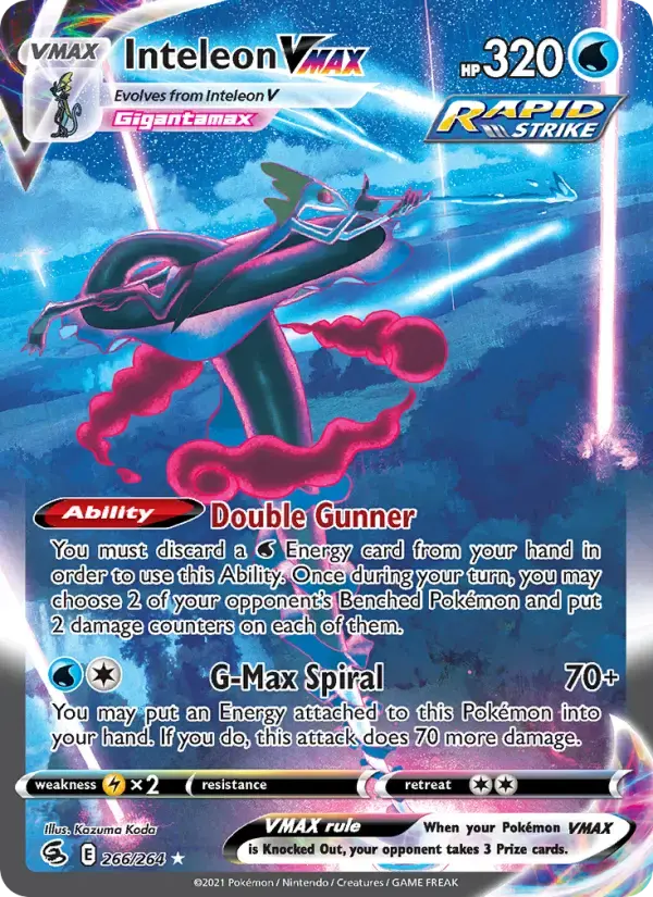 Inteleon VMAX #266 — Fusion Strike