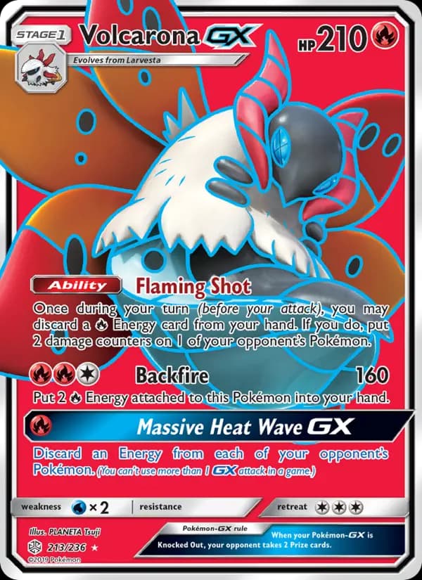 Volcarona GX #213 — Cosmic Eclipse