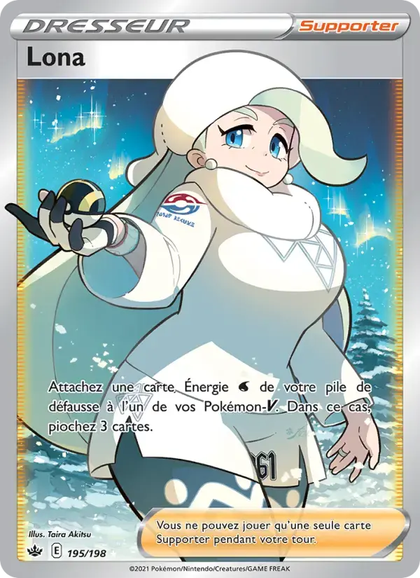 Carte Pokémon Lona #195 — Règne de Glace
