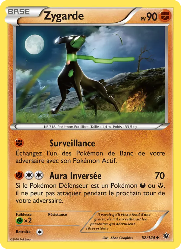 Carte Pokémon Zygarde #52 — Impact des Destins