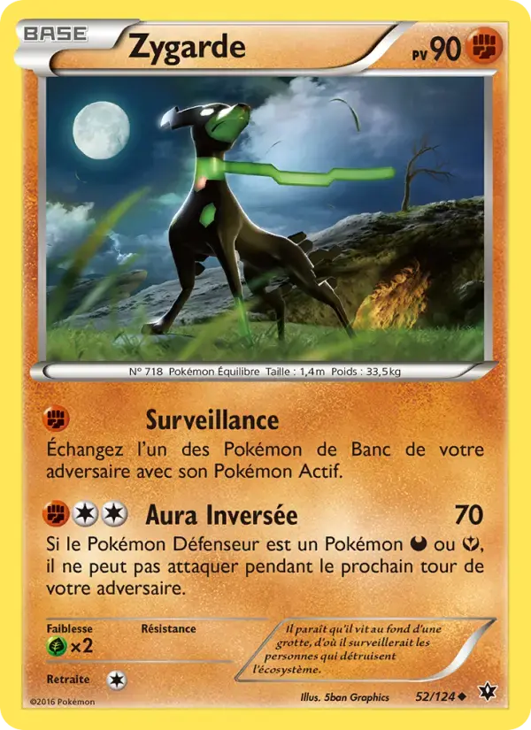 Carte Pokémon Zygarde #52 — Impact des Destins