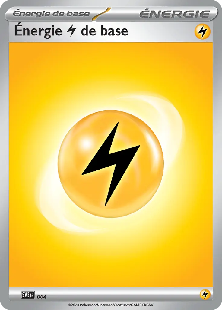 Carte Pokémon Énergie Electrik #004 — Énergies Écarlate et Violet