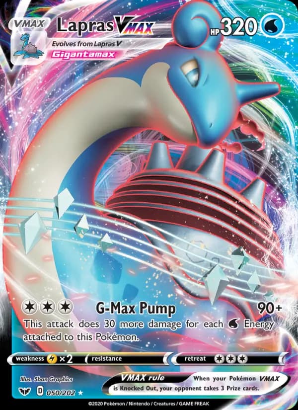 Lapras VMAX #50 — Sword & Shield
