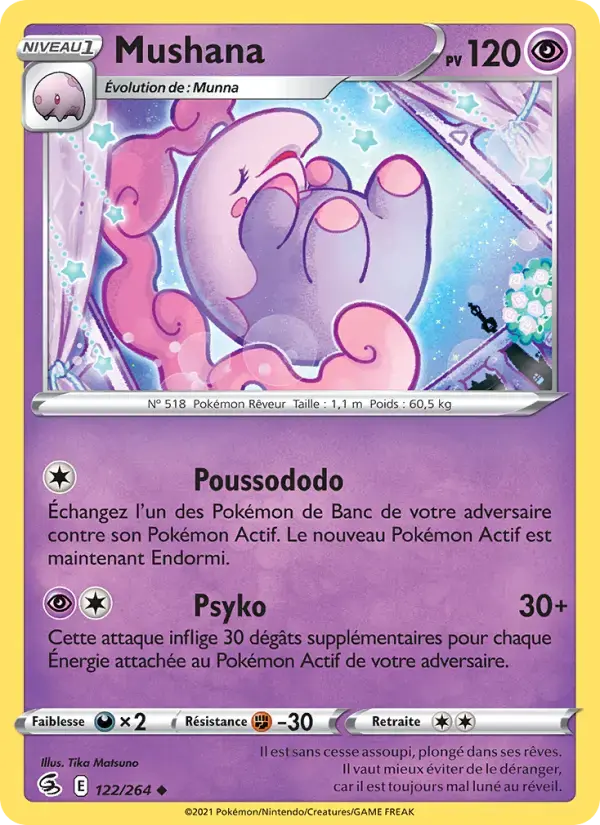 Carte Pokémon Mushana #122 — Poing de Fusion