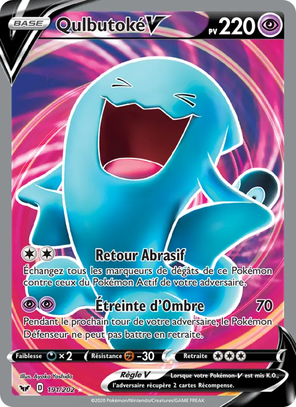 Carte Pokémon Qulbutoké V #191 — Épée et Bouclier