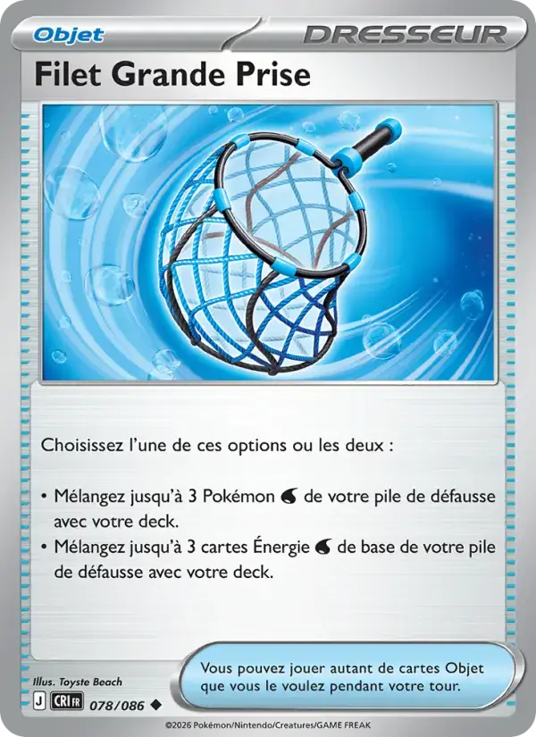 Carte Pokémon Filet Grande Prise #078 — Chaos Ascendant