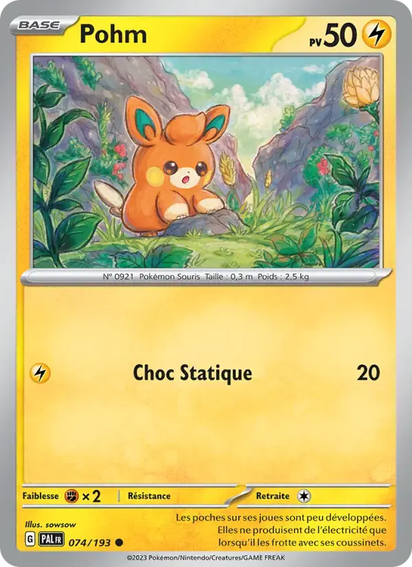 Carte Pokémon Pohm #074 — Évolutions à Paldea