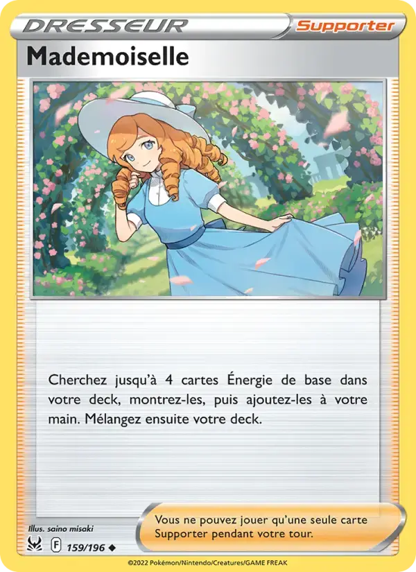 Carte Pokémon Mademoiselle #159 — Origine Perdue