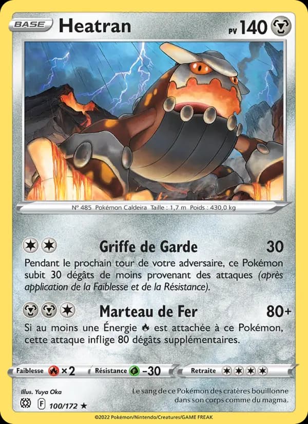 Carte Pokémon Heatran #100 — Stars Étincelantes
