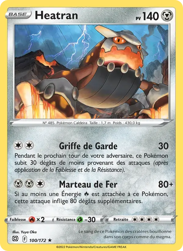 Carte Pokémon Heatran #100 — Stars Étincelantes